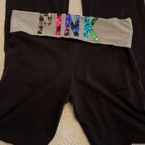 Pink Victoria Secrets yoga pants